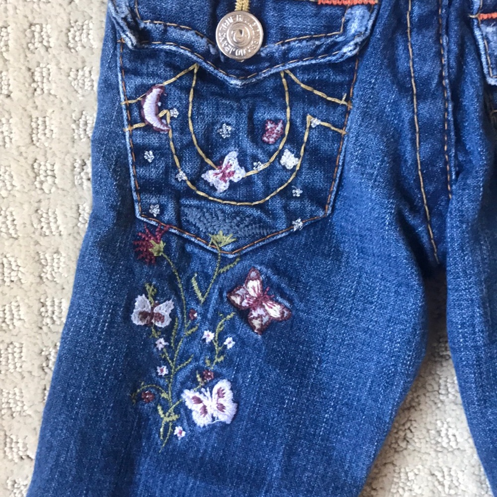 True Religion Girls Denim Bootcut Jeans LOT of 2 VINTAGE - Picture 5 of 7